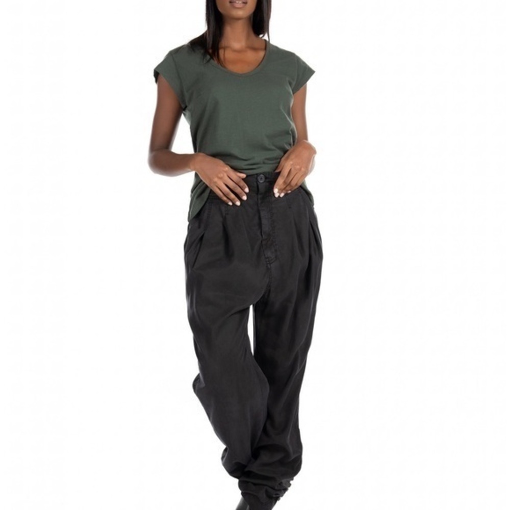 Free People Run Wild Trouser Pants Black Size 2 - Picture 5 of 5